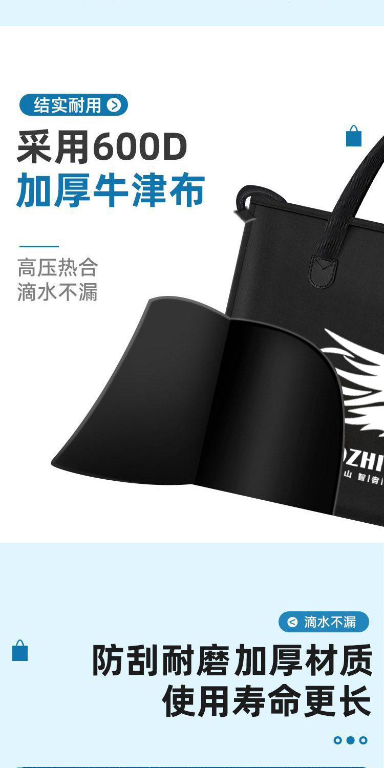 Водонепроницаемая барсетка, универсальная складная льняная сумка, сумка-органайзер, увеличенная толщина 无品牌/无注册商标 