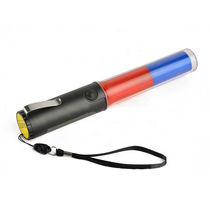 Yuanbang 260 traffic baton red and blue 2-section fluorescent stick flash stick signal light emergency evacuation indicator stick battery
