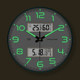 Radio-Controlled Automatic Time Setting Luminous Clock Living Room Wall Clock Bedroom Clock Simple and Stylish Home Calendar Quartz Clock