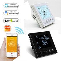 LCD touch tuya smart WiFi thermostat electric heating water heating boiler model 90-240v indoor thermostat