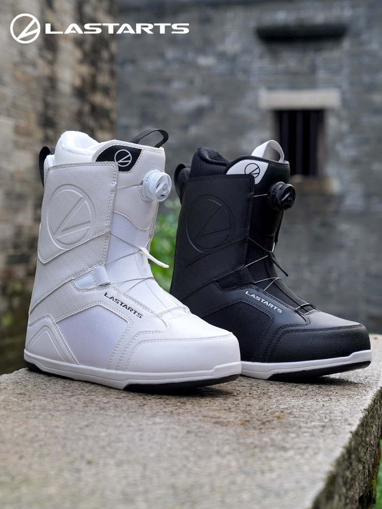 Lastarts quick-lace steel wire buckle snowboard boots, boa warm