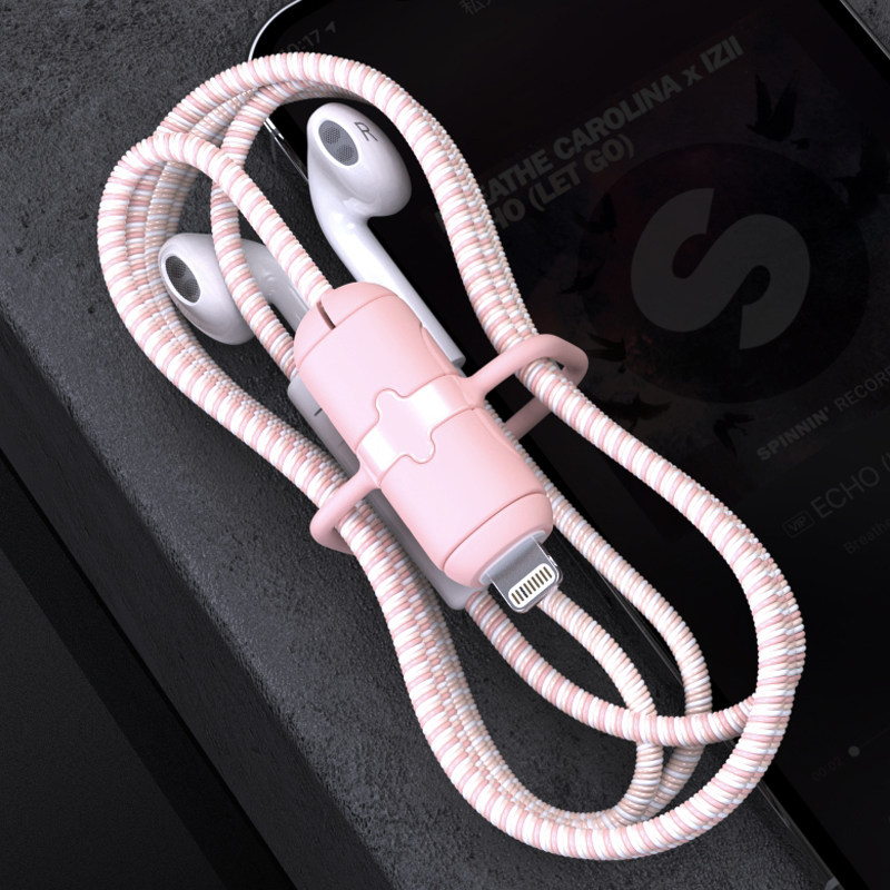 Apple headphone protective sleeve suitable for Android Huawei Xiaomi oppo winding rope typec connector protection against break-Taobao