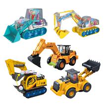 Childrens toys 1 to 3 years old car childrens electric excavator boy flash music universal engineering excavator model