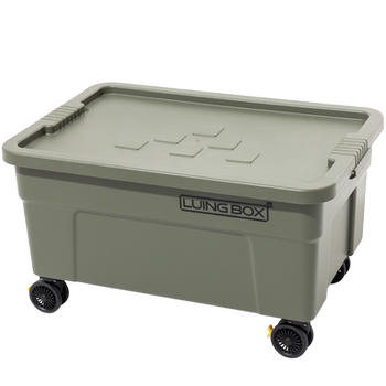 Luingbox camping box traction set outdoor folding storage box camping picnic table camping cart