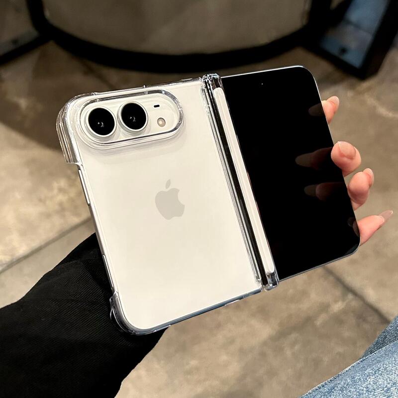 Suitable for Apple Foldable Phone Case, New iPhone Duo, Simple, Ultra-Thin, Transparent, Solid Color, Foldable Screen, High-End, Niche, Unisex, Apple Duo Full-Cover Anti-Drop Creative Protective Case Suitable for Apple Foldable Phone Case, New iPhone Duo, Simple, Ultra-Thin, Transparent, Solid Color, Foldable Screen, High-End, Niche, Unisex, Apple Duo Full-Cover Anti-Drop Creative Protective Case