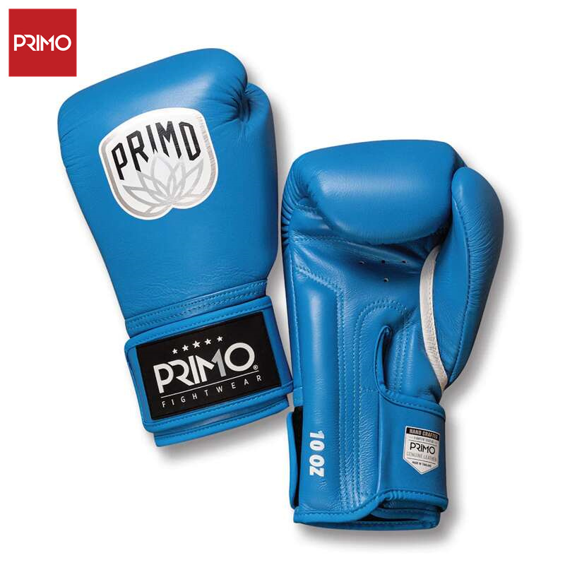 Primo Muay Thai Gloves Calfskin Boxing Gloves Fighting Gloves Maya Blue