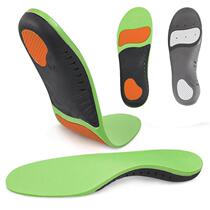 Thickened and elevated sports insoles for men shock-absorbing breathable sweat-absorbent high-elastic comfortable high-arched feet flat feet support and correction