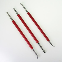 Red stick indentation pen leather carving indentor shaper indentor set of 3 pieces