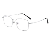 Японские серебряные очки в маленькой квадратной оправе для женщин без макияжа, чистое желание, безрамочная золотая проволока, высокое качество, тонкая узкая оправа, близорукость может соответствовать степени