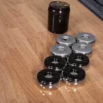 Source manufacturer shuffleboard table accessories metal stainless steel shuffleboard ball cake shuffleboard cake set shuffleboard