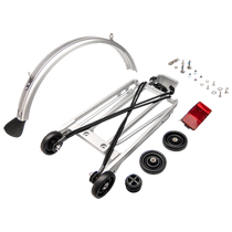 BROMPTON Xiaobu bicycle rack set with mud removal silver rear rack luggage rack storage rack