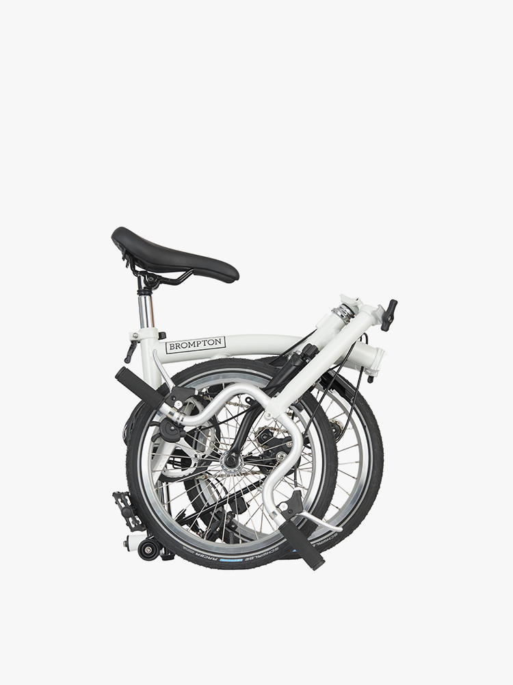 BROMPTON Xiaobu A Line matte white/classic black large M handlebar 3-speed E version portable folding bicycle