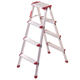 ladder folding ladder ໃນຄົວເຮືອນ thickened aluminium alloy herringbone ladder lightweight indoor multi-functional staircase Xibu ladder