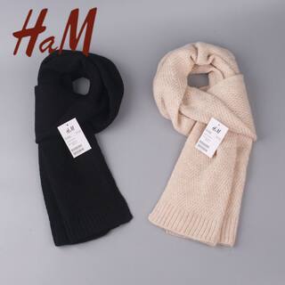 Ham Cashmere Scarf for Autumn and Winter, Warm and Cold-Resistant Shawl, Versatile for Men and Women, Knitted Wool Neck Warmer with a High-End Feel