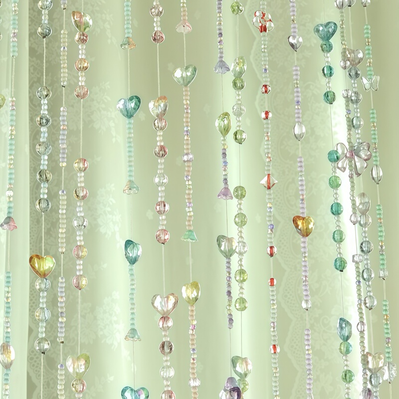 【100 Packages for the New Home】Sweet Dreamcore Style Beaded Door Curtain DIY Material Kit Mosquito-Proof Door Curtain Partition Curtain 【100 Packages for the New Home】Sweet Dreamcore Style Beaded Door Curtain DIY Material Kit Mosquito-Proof Door Curtain Partition Curtain