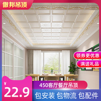450 × 450 integrated ceiling aluminum gusset panel living room dining room secondary roof full set of modern styling ceiling materials