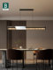 Bading Glass Restaurant Chandelier 2026 New Italian Minimalist Design Island Table Dining Table Long Chandelier Restaurant Light