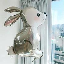 Cartoon Rabbit Foil Balloons Jungle Bunny Animal Party