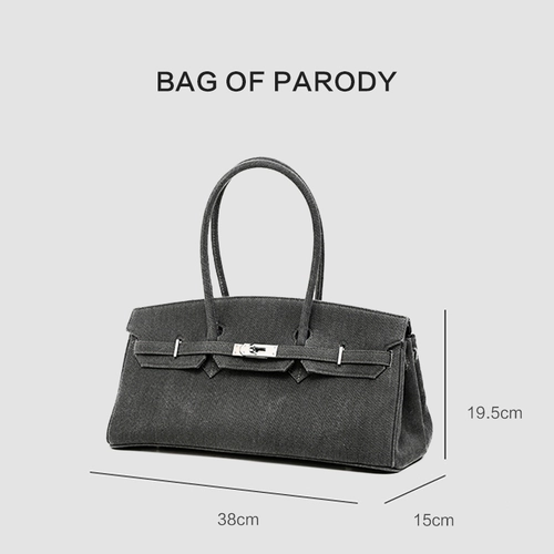 Сумка через плечо, джинсовая платиновая барсетка, сумка на одно плечо, коллекция 2023