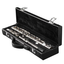 Sea rhyme playing class 16 holes long flute test grade nickel plated silver 16 holes E key C tuning instrument Long flute Atlantic instrument