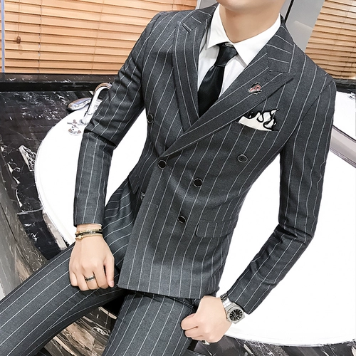 Корейский комплект для отдыха в английском стиле, пиджак классического кроя, платье, в британском стиле, облегающий крой