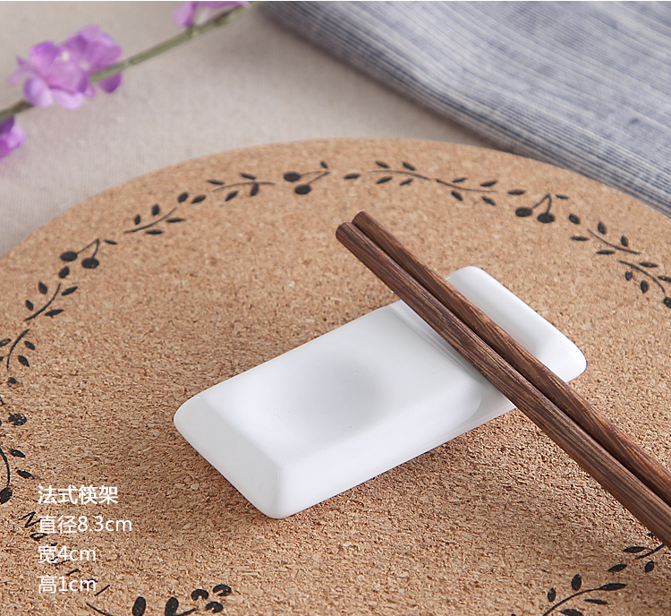 Bộ đồ ăn khách sạn đũa trắng tinh khiết đứng đôi sử dụng đa năng đũa đũa đũa đũa đũa bộ chén dĩa cao cấp