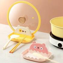 Kitchen pot lid rack countertop sitting storage rack for spoon cooking spatula spatula bracket storage pot lid artifact