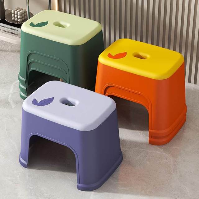 Kindergarten thickened children's low stool plastic household bathroom laundry stool baby changing shoe stool