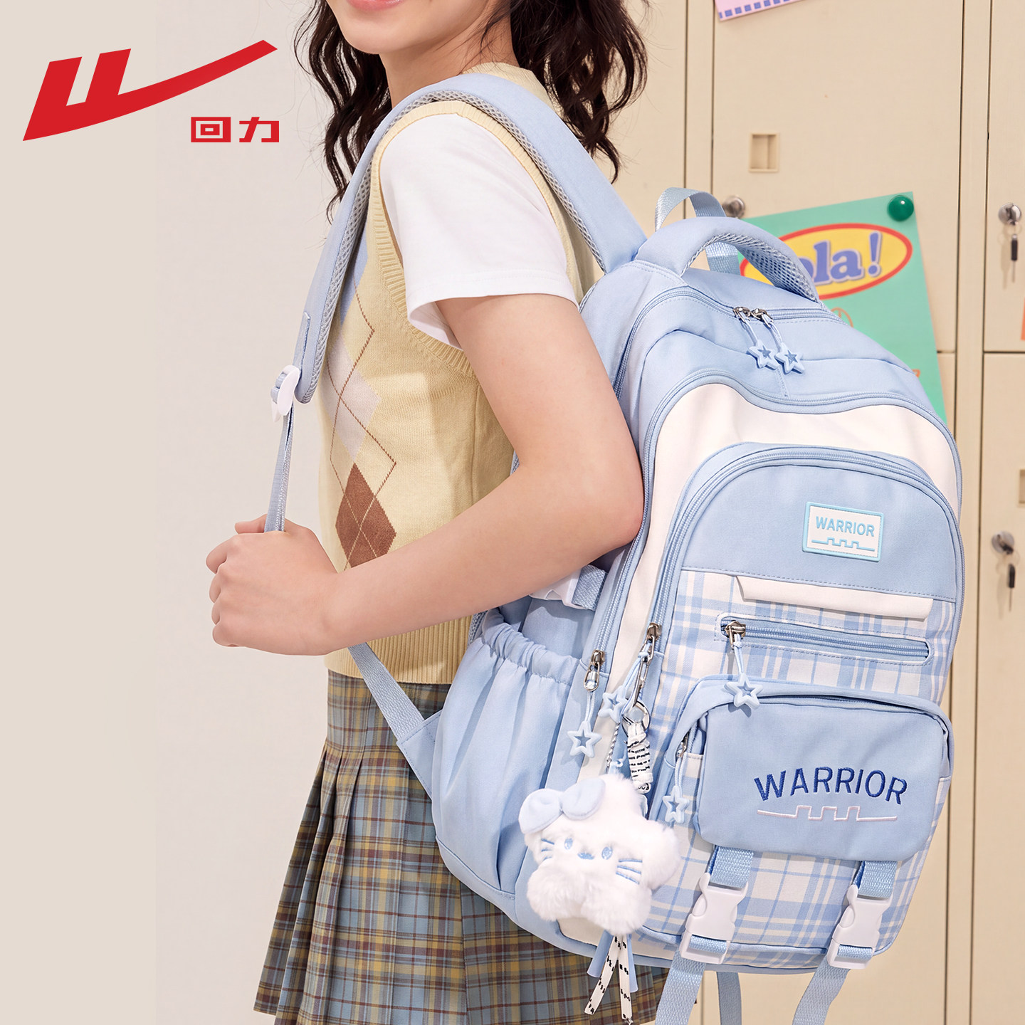 Pull-Back Backpack for Girls, Primary School Students in Grades Three to Six, Large-Capacity Backpack, Sturdy and Durable, for Junior High School Girls