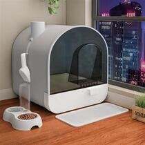 Fully enclosed cat litter box extra large odor-proof cat toilet internet celebrity drawer-type cat litter box anti-sand and anti-splash