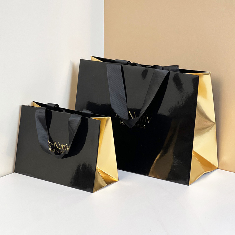 Estee Lauder Counter Packaging Bag Three-Piece Set Skin Care Products Makeup Gift Bag Perfume Lipstick Paper Bag Handbag Estee Lauder Counter Packaging Bag Three-Piece Set Skin Care Products Makeup Gift Bag Perfume Lipstick Paper Bag Handbag
