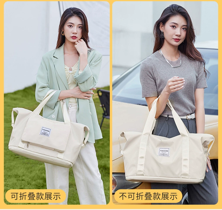 balo chống nước đi phượt Túi du lịch cự ly ngắn, xách tay nữ dung tích lớn, hộp đựng xe đẩy nhẹ có thể gập lại, túi hành lý bổ sung, túi đựng đồ bà bầu túi trống du lịch túi đựng đồ du lịch