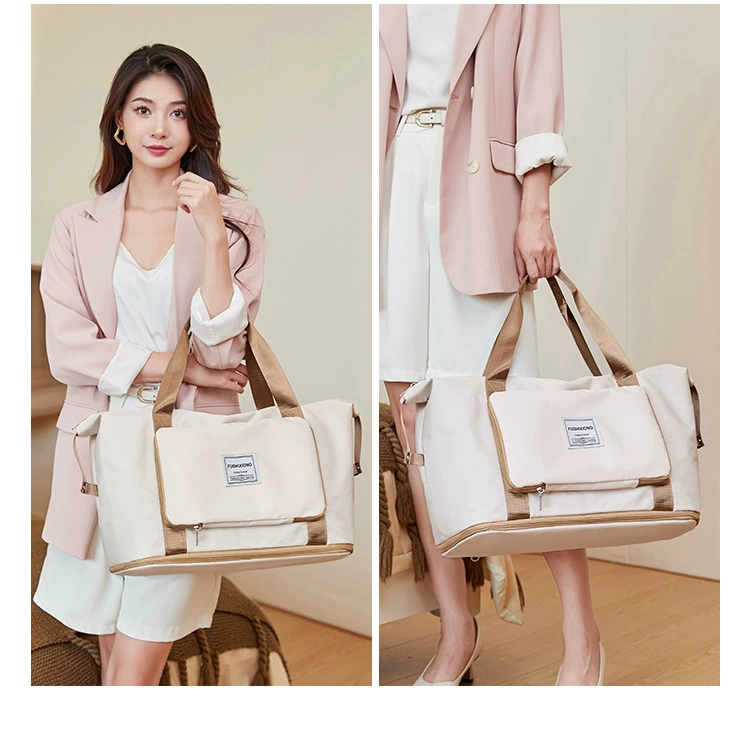 balo chống nước đi phượt Túi du lịch cự ly ngắn, xách tay nữ dung tích lớn, hộp đựng xe đẩy nhẹ có thể gập lại, túi hành lý bổ sung, túi đựng đồ bà bầu túi trống du lịch túi đựng đồ du lịch