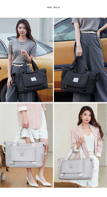 balo chống nước đi phượt Túi du lịch cự ly ngắn, xách tay nữ dung tích lớn, hộp đựng xe đẩy nhẹ có thể gập lại, túi hành lý bổ sung, túi đựng đồ bà bầu túi trống du lịch túi đựng đồ du lịch