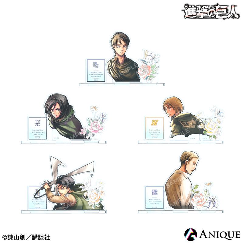 Attack on Titan Acrylic Standee Original Art 1St Anniversary Commemorative Series Merchandise in Stock