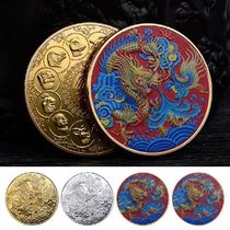 2024 Année de la pièce de monnaie chinoise Dragon en or de pièce dor