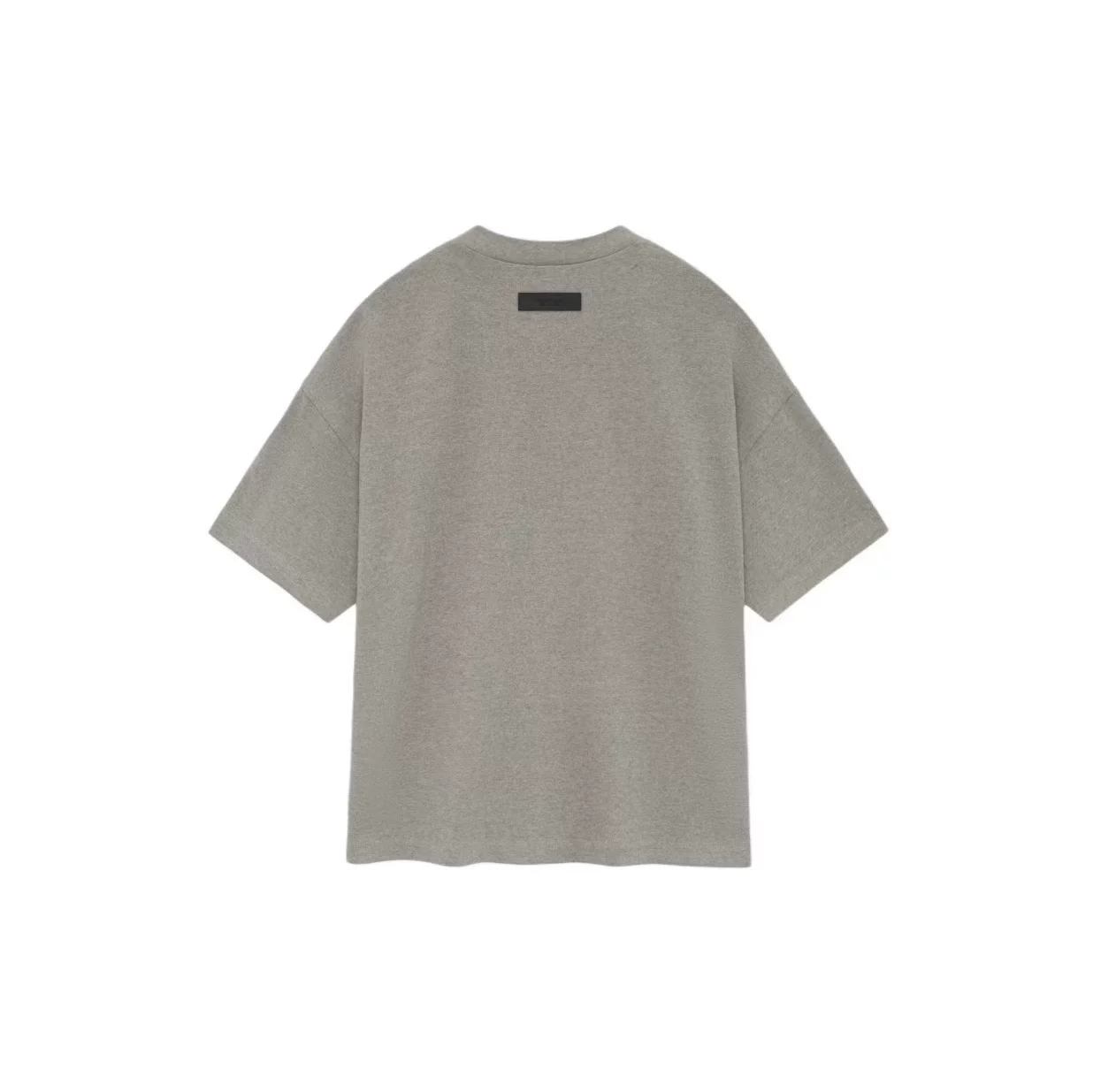 Футболка с коротким рукавом ESSENTIALS Summer SS24 New FOG в американском стиле с круглым вырезом, черная с надписью, стильная черная Wood Black
