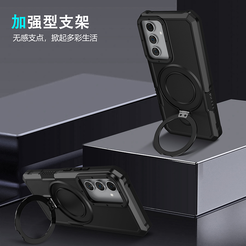 Suitable for Samsung A55 Phone Case, A54 New Model with Ring Holder, A53 Protective Cover, A52 Silicone, A52S Anti-Drop, A5560 Full Coverage Matte Soft Hard Galaxy Case for Men and Women, A555G Trendy Thin Cover
