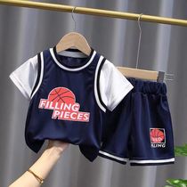 Barabara childrens basketball clothes suit new baby basketball conserved speed dry clothes short sleeve sports two pro