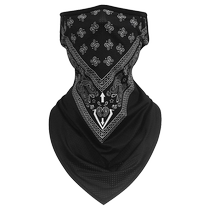 Летняя наружная маска для защиты от солнца висячего шёлковый шелковый платок для мужчин и женщин с треугольным треугольником лицо полотенце