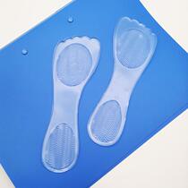 Five-finger three-point cushion transparent silicone soft shock-absorbing massage insole for womens high heels pu three-point cushion shoe patch
