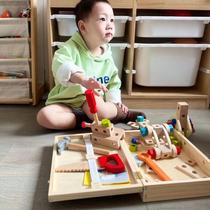Tool box childrens early education building blocks 2-year-old baby 3 boys screw nut screw combination disassembly set educational toys