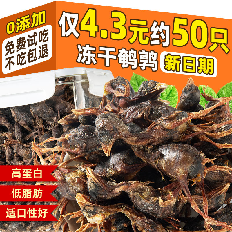Freeze-Dried Quail Cat Treats, Cat Snacks, Nutritional Supplement, Raw Meat for Teeth Grinding, Special Pet Food for Dogs and Cats Freeze-Dried Quail Cat Treats, Cat Snacks, Nutritional Supplement, Raw Meat for Teeth Grinding, Special Pet Food for Dogs and Cats
