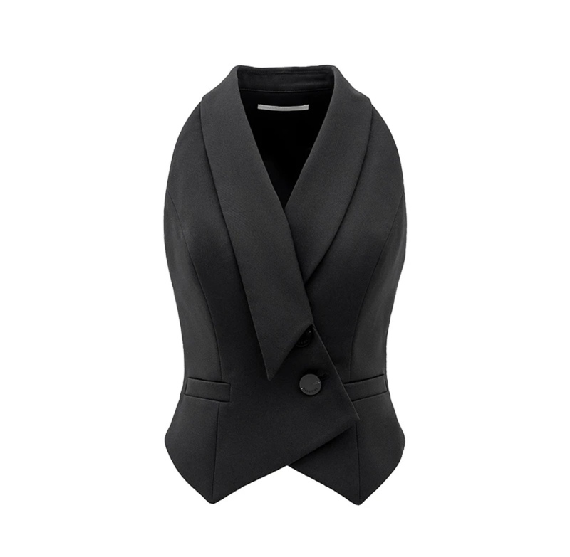 Maggie Ma Designer Suit British Style Vest Fashionable Commuter Vest Waistcoat 289S