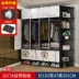 tủ quần áo vải đơn giản treo đơn nhỏ gấp nhựa cho thuê nhà ở lắp ráp nhà giá rẻ tủ quần áo hiện đại đơn giản - Buồng tủ áo đẹp Buồng