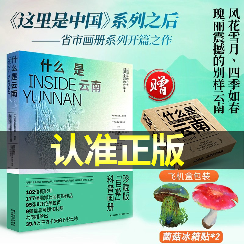 【Includes Airplane Box + 2 Refrigerator Magnets】What Is Yunnan? the First Installment of the "This Is China" Series, a Provincial and Municipal Picture Album Series by the Planet Research Institute, a Popular Science Geography Album That Showcases Yunnan through the Eyes of Famous Artists