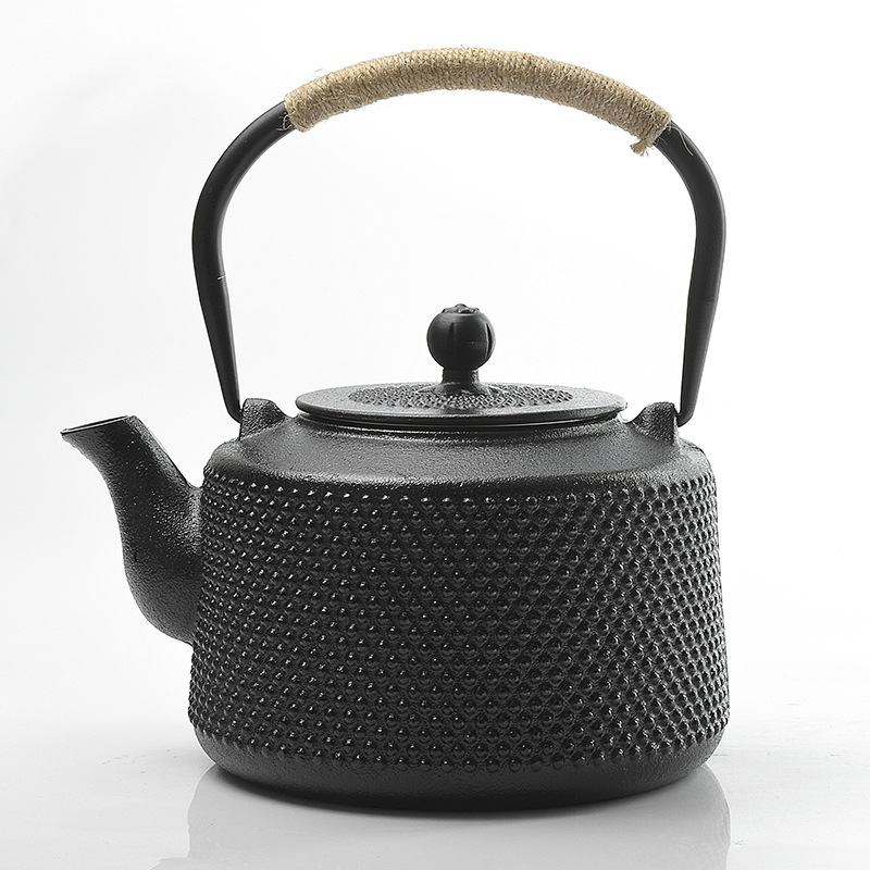 Iron Teapot Cast Iron Kettle Raw Iron Pot Retro Tea Day Style Cooking Teapot Home Chinese Soft-mounted Creative Pendulum-Taobao
