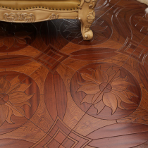 Chinese retro personality parquet embossed pattern solid wood epidermis Oak floor heating solid wood multi-layer composite wood floor household