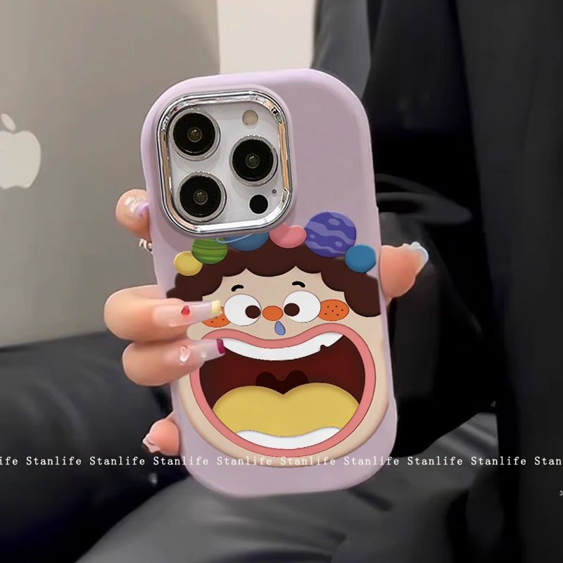 Funny Painted Silicone Phone Case For Iphone 16 Pro Max Series_voghion.com
