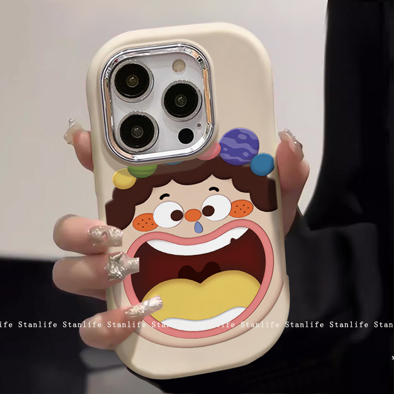 Funny Painted Silicone Phone Case For Iphone 16 Pro Max Series_voghion.com